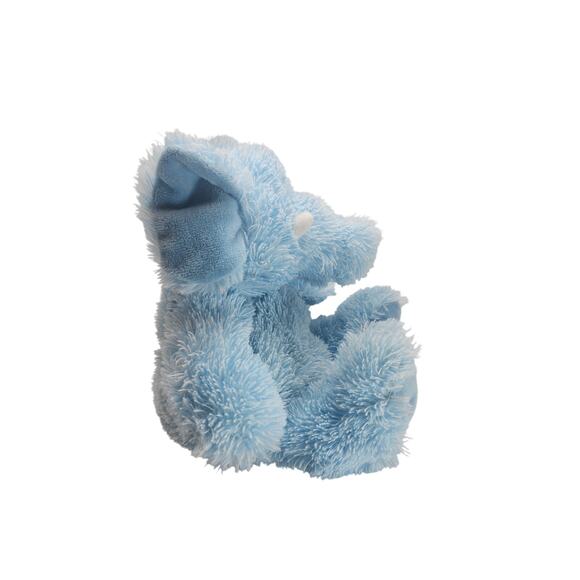 Weighted Blue Elephant Plush Stuffed Animal Shaggy Soft Floppy Cuddle Toy 12” - Picture 5 of 8
